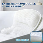 Bath Pillow Mesh Cushion Ergonomic Spa Bathtub Support