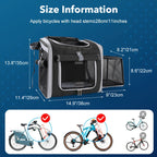 Expandable Pet Bicycle Basket Carrier