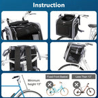 Expandable Pet Bicycle Basket Carrier