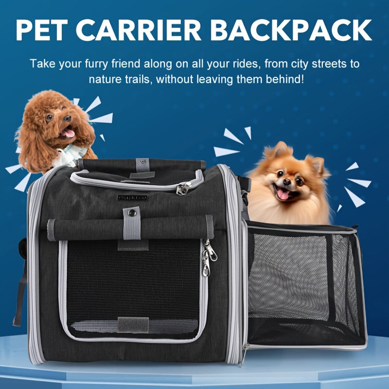 Expandable Pet Bicycle Basket Carrier