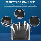 Expandable Pet Bicycle Basket Carrier
