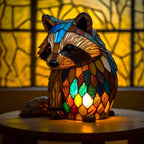 Stained Glass Animal Table Lamp Night Light