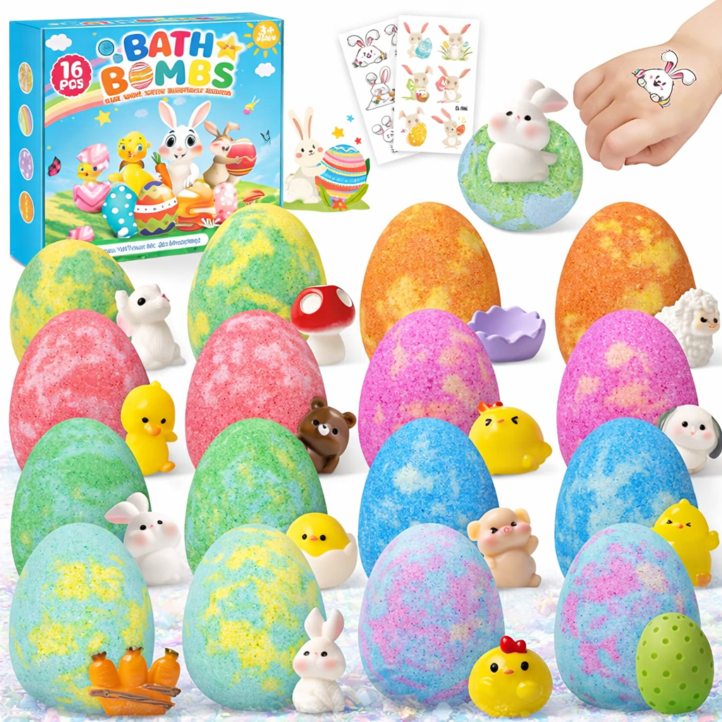 Bunny Shaped Bath Bombs Pack for Kids Bath Bombs Set