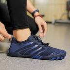 Men Water Sports Mesh Lace Up Quick Dry Athletic Shoes