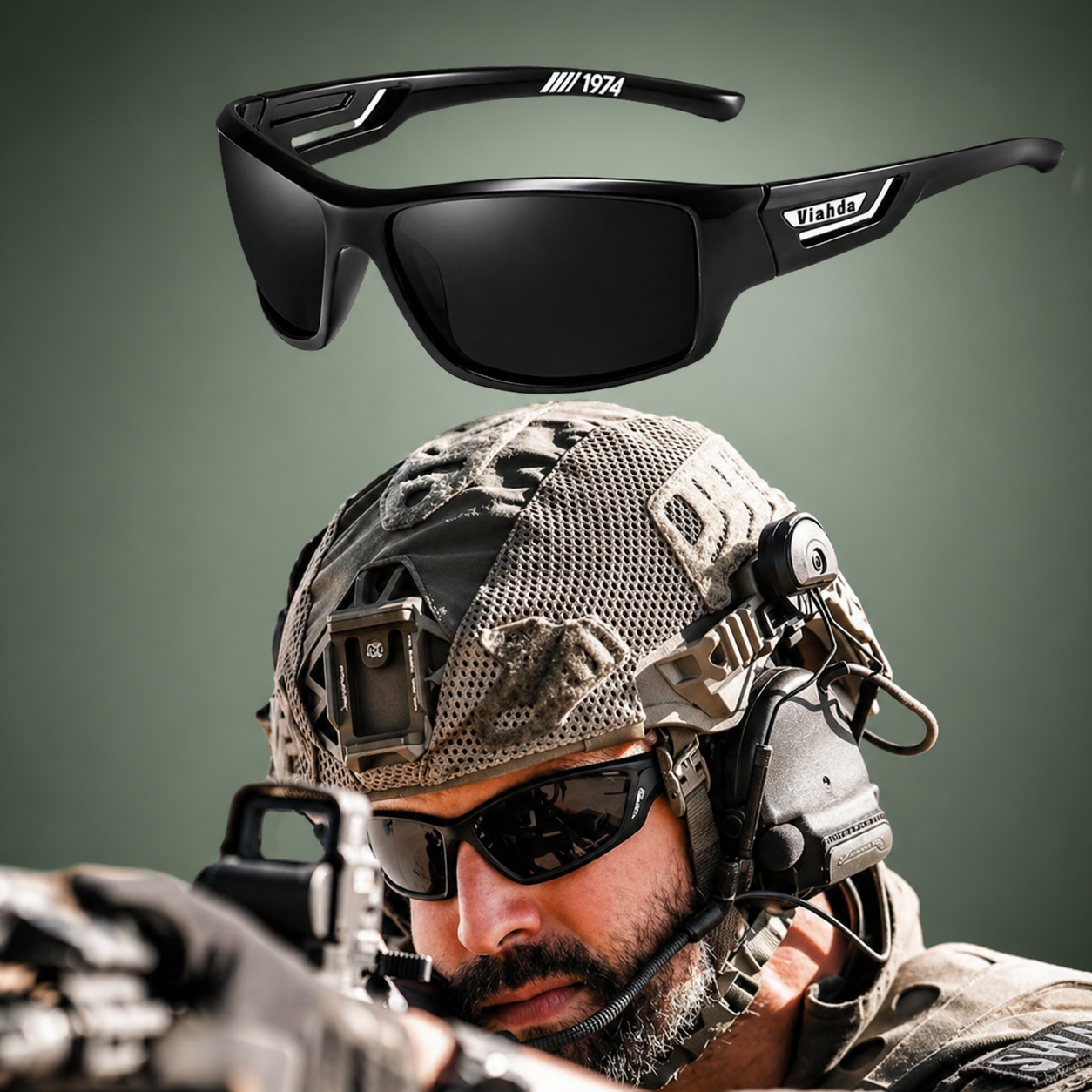 Aviator Polarized Sunglasses UV Protection Military Style Sunglasses