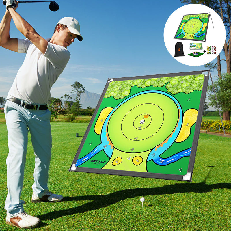 Golf Practice Arena Mat for Home Training and Swing Practice