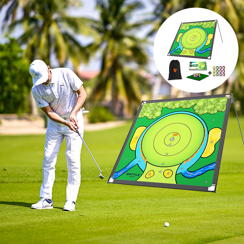 Golf Practice Arena Mat for Home Training and Swing Practice