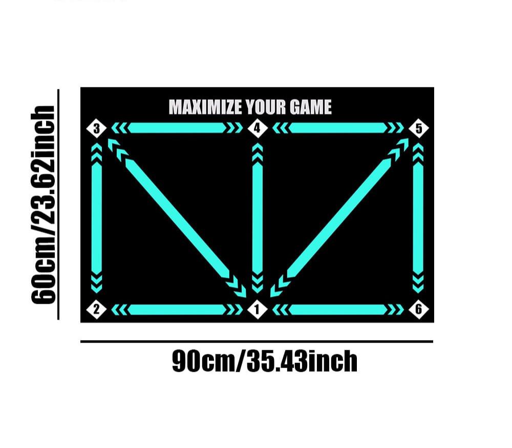 Football Training Practice Mat Surface Rectangular Training Mat