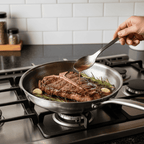Titanium Non-Coated Circular Frying Pan Cookware