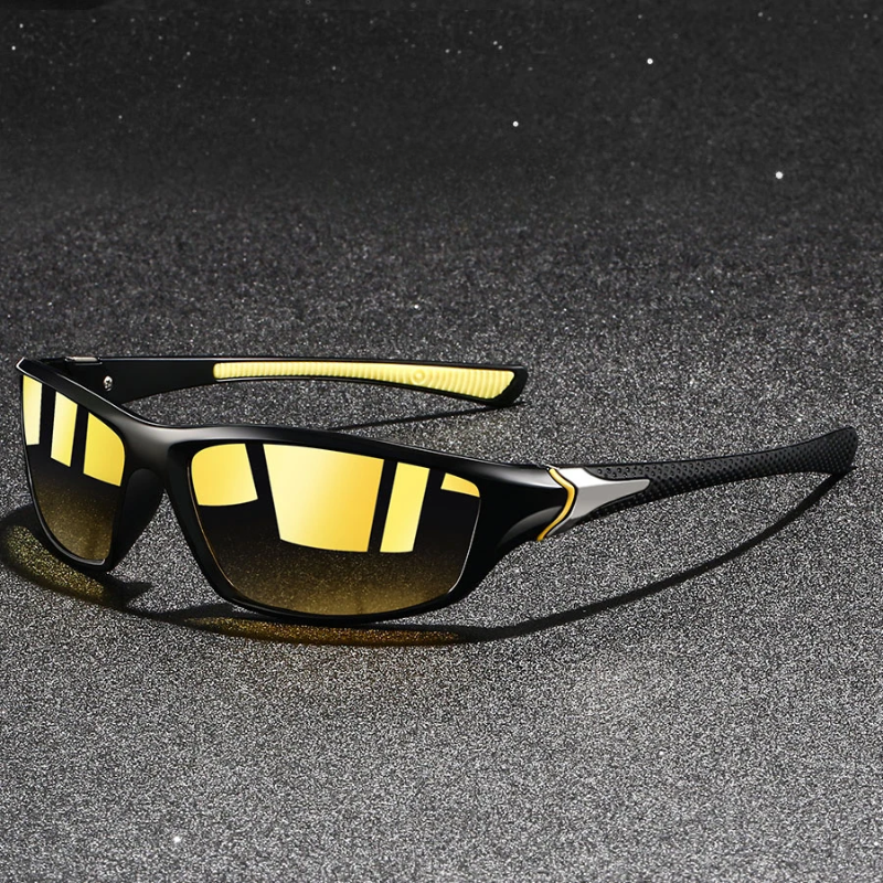 Men’s Polarized UV400 Sunglasses Metal Frame Square Shape