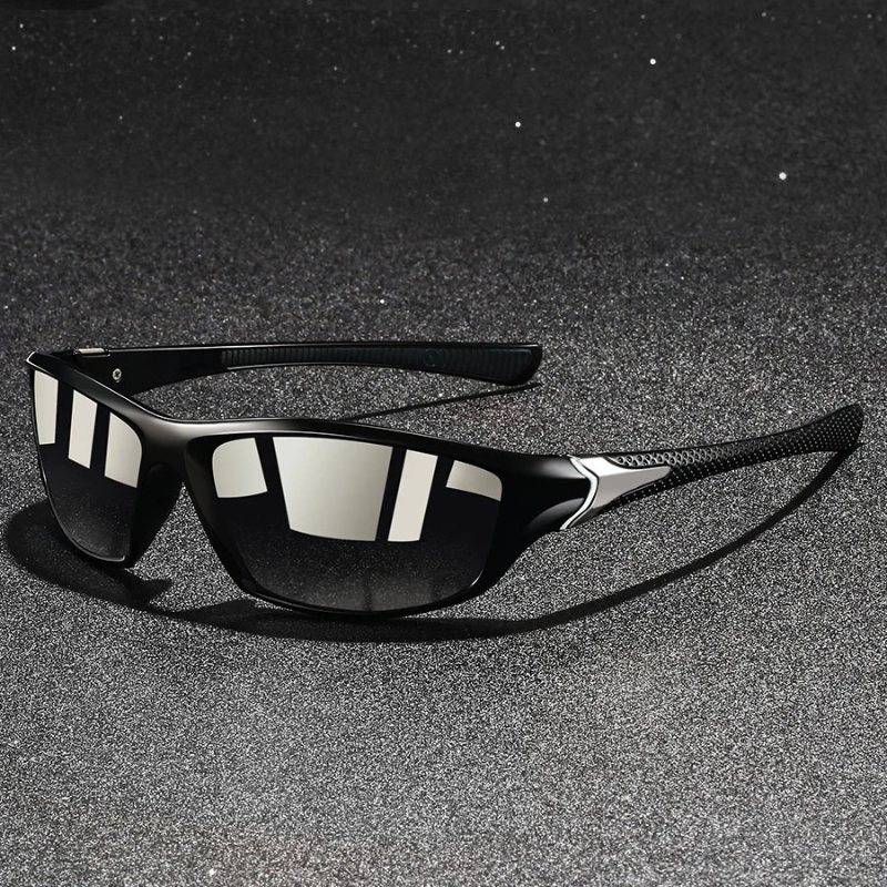 Men’s Polarized UV400 Sunglasses Metal Frame Square Shape