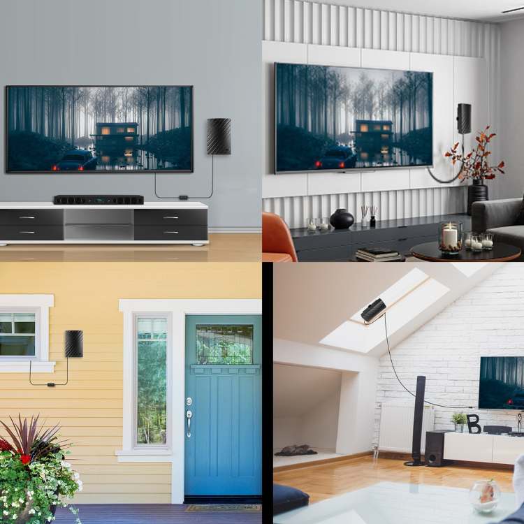 Indoor 4K Flat Panel TV Aerial Antenna