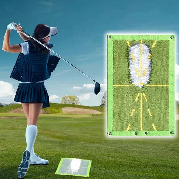 Golf Swing Training Mat with Sensor Detection System