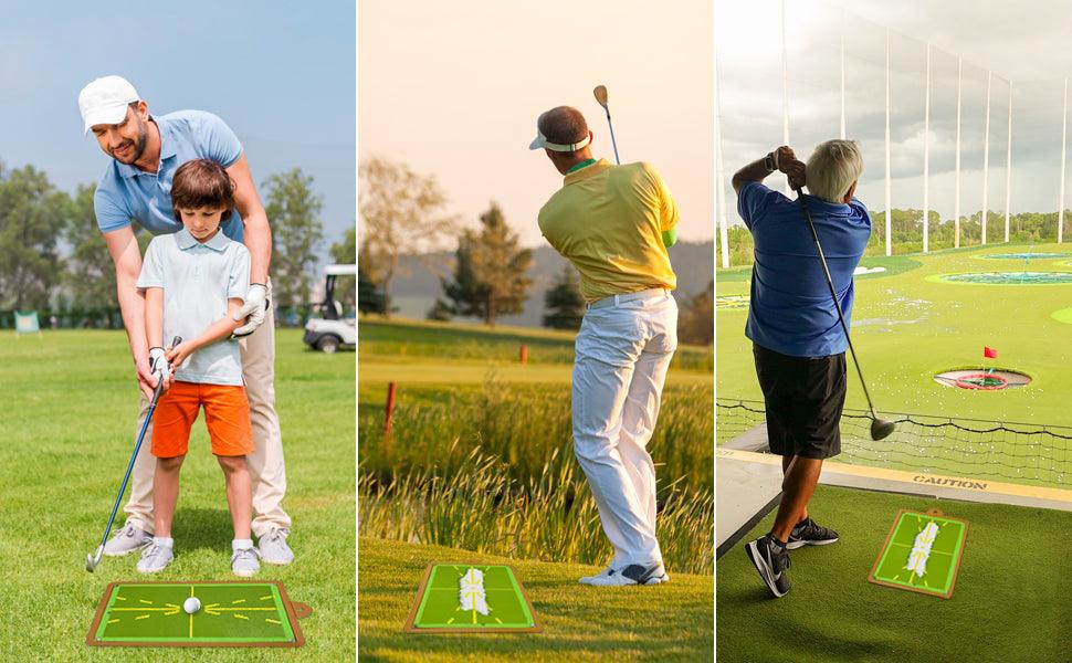 Golf Swing Trainer Mat with Real Time Swing Feedback