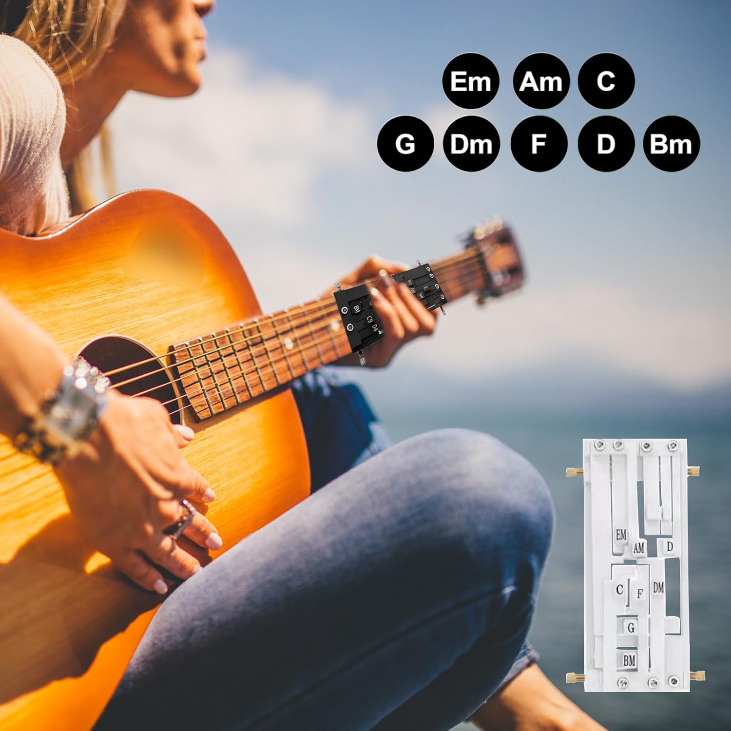 Guitar Chord Trainer Practice Tool for Beginners Learning Aid