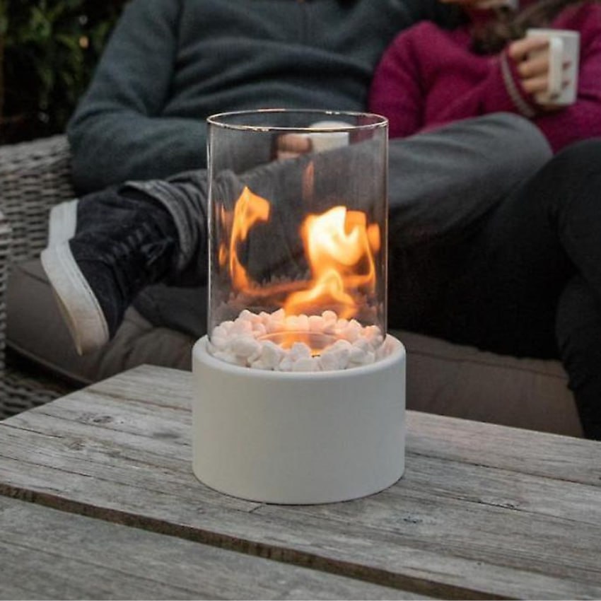 Tabletop Portable Ethanol Fireplace Indoor Smoke Free Flame Heater