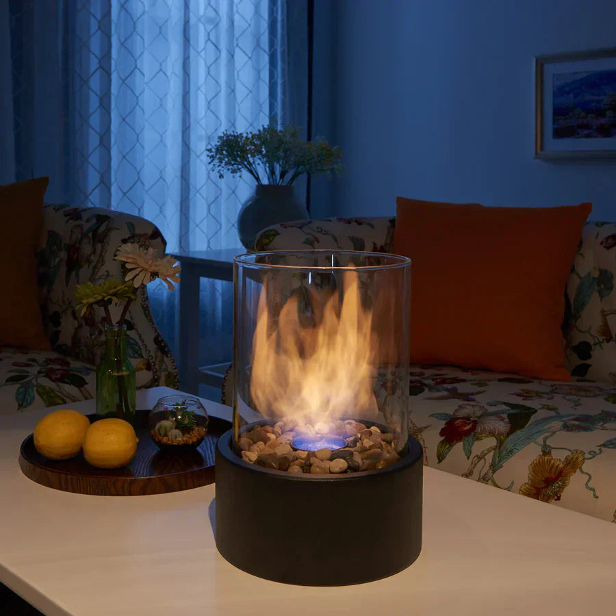 Tabletop Portable Ethanol Fireplace Indoor Smoke Free Flame Heater