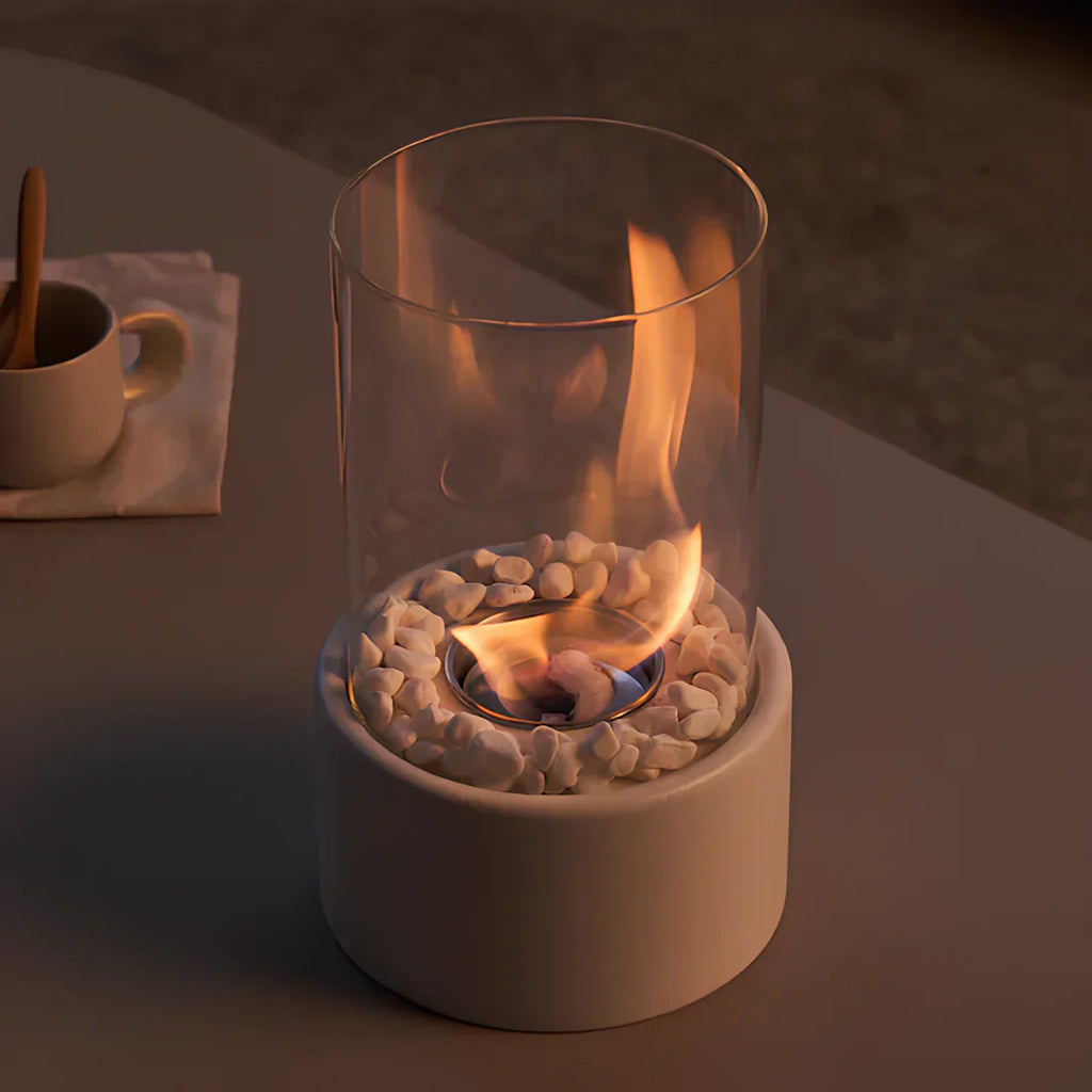 Tabletop Portable Ethanol Fireplace Indoor Smoke Free Flame Heater