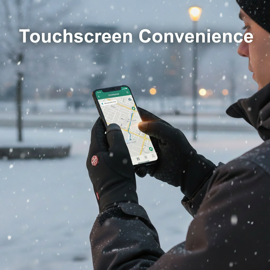 Waterproof Touchscreen Winter Gloves for Outdoor Use