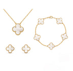 Four-Leaf Clover Bracelet 3 Piece Set Jewelry