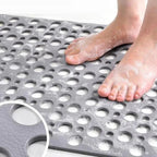 Rectangular Antislip Shower Mat with Antibacterial Protection