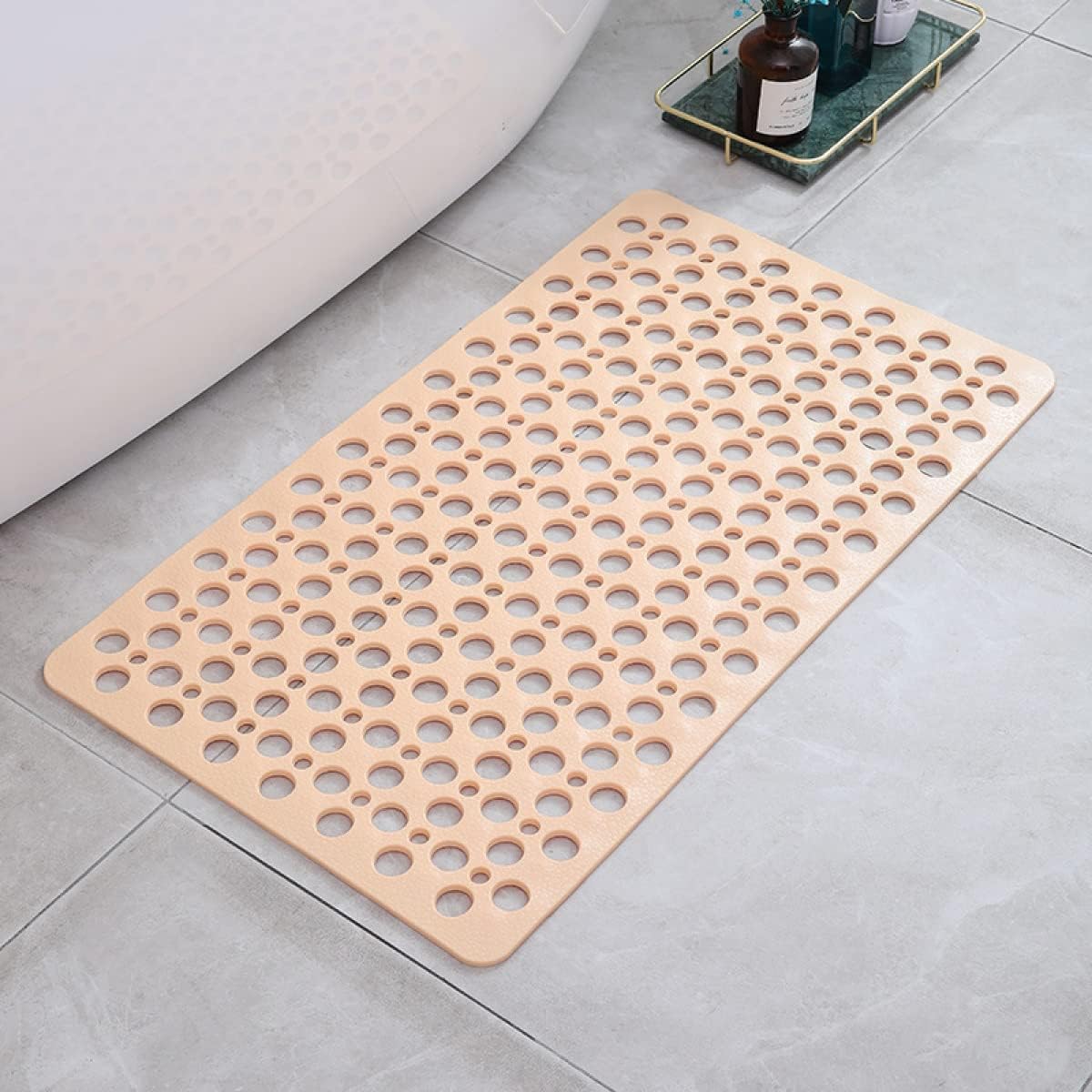 Rectangular Antislip Shower Mat with Antibacterial Protection
