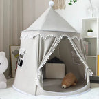 Circular Plush Play Tent for Kids Indoor Outdoor