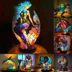 Animal 3D LED Acrylic Lamp with Turtle Owl Lion Mermaid Shapes 12 Options