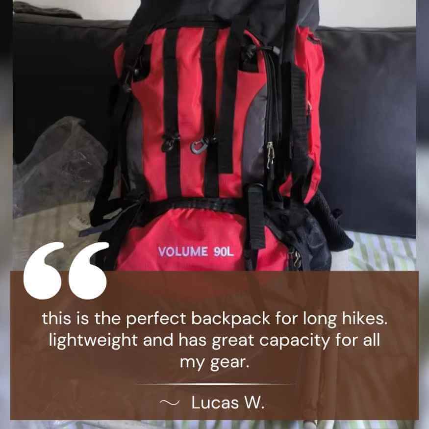 Waterproof Hiking Backpack 90L Outdoor Camping Gear Backpack