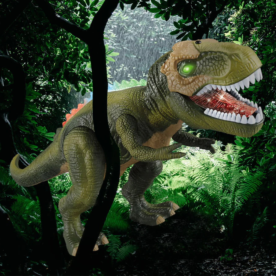 Remote Control Walking Roaring Dinosaur Toy Robot