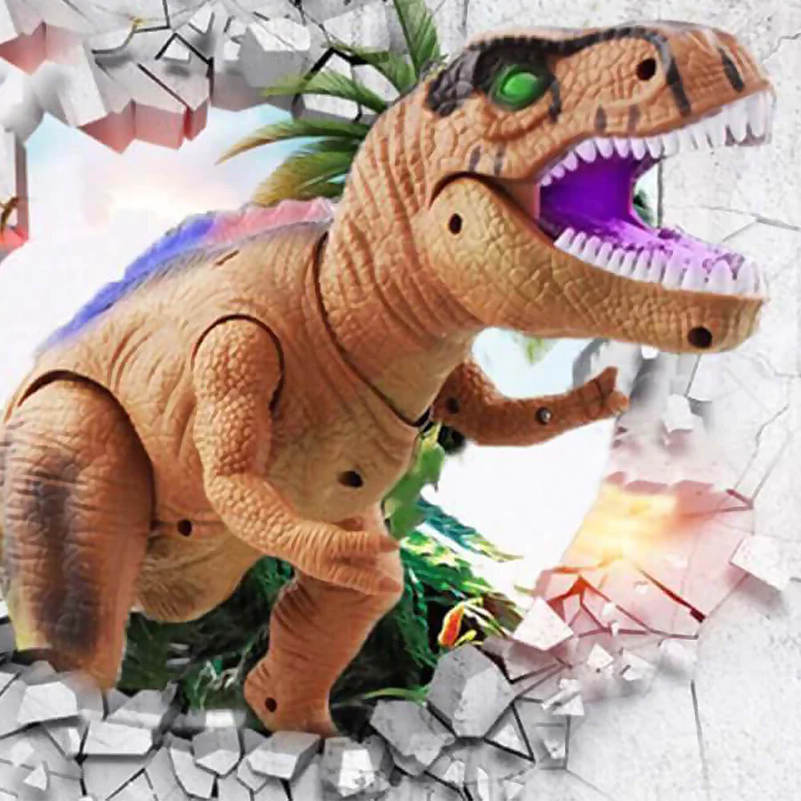 Remote Control Walking Roaring Dinosaur Toy Robot