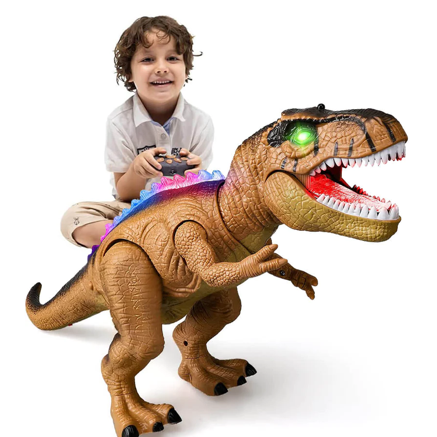 Remote Control Walking Roaring Dinosaur Toy Robot