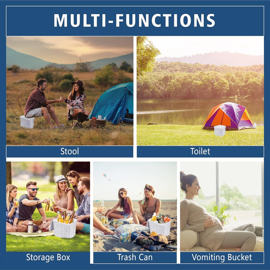 Folding Portable Camping Toilet Seat Outdoor Travel Toilet Seat