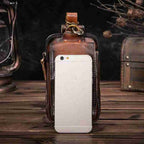 Leather Belt Bag Waist Pack Phone Holster Pouch for Men