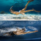 Foldable Full Face Panoramic Snorkel Mask Snorkeling Gear
