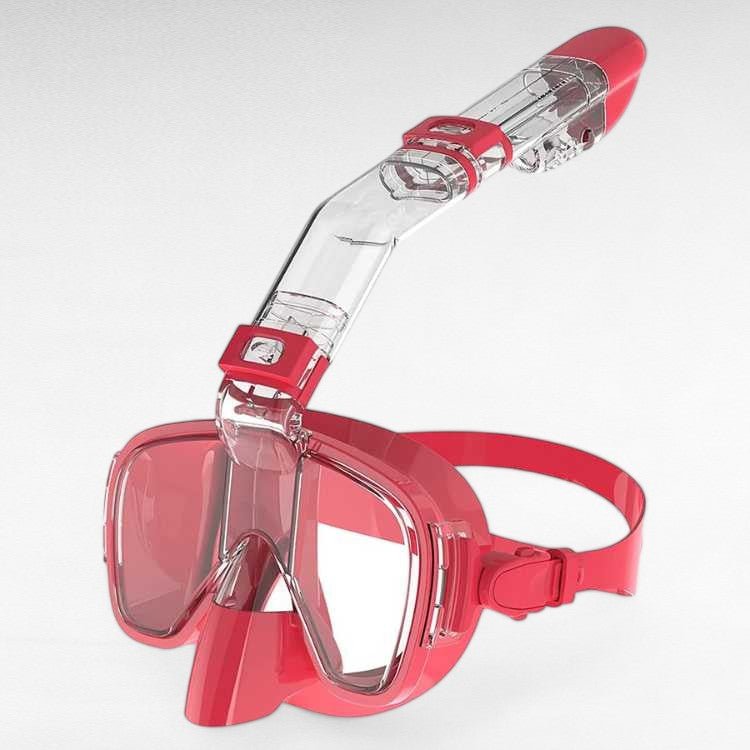Foldable Full Face Panoramic Snorkel Mask Snorkeling Gear