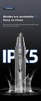 Nose Ear Hair Trimmer Rechargeable Electric Personal Grooming Tool