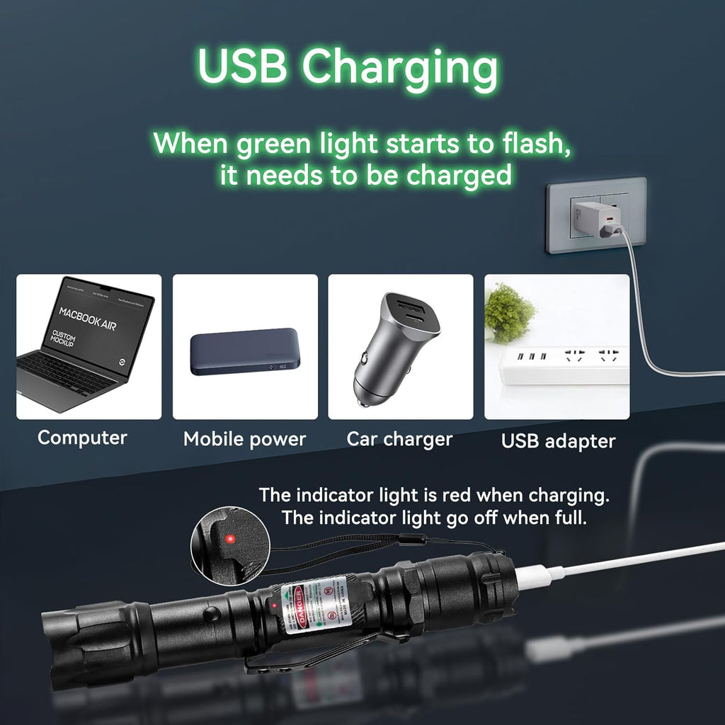 Rechargeable Handheld LED Flashlight Portable Torch Light