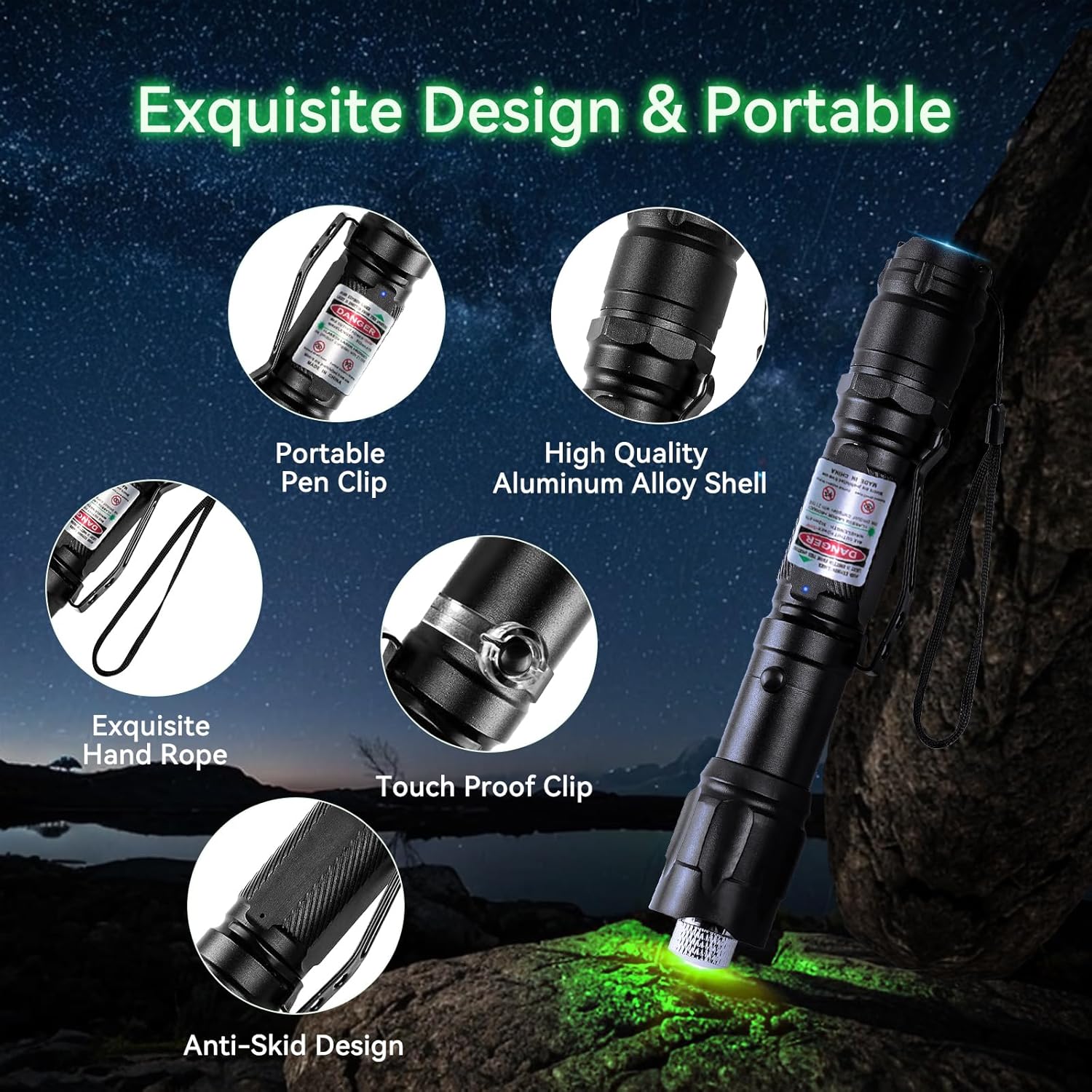 Rechargeable Handheld LED Flashlight Portable Torch Light