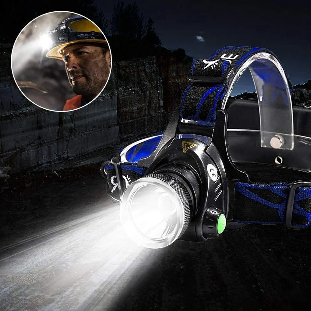 Rechargeable LED Headlamp Outdoor Headlight High Brightness