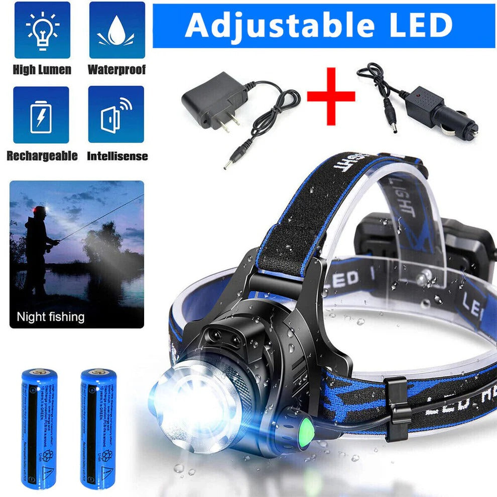 Rechargeable LED Headlamp High Lumen Portable Headlight