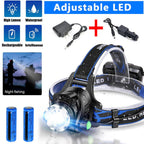 Rechargeable LED Headlamp Outdoor Headlight High Brightness