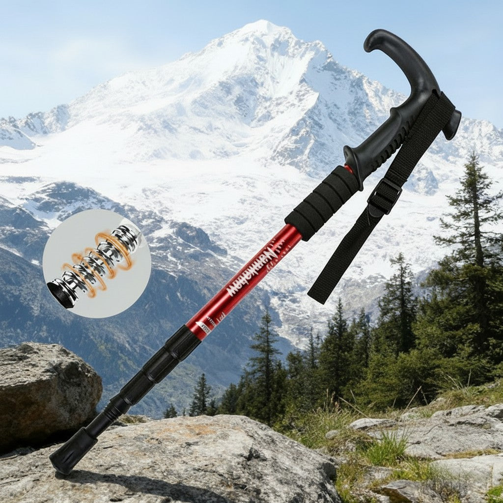 Telescopic Foldable Hiking Poles Walking Sticks Trekking Canes