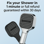 Round High Pressure Adjustable Spray Shower Head Bathroom Fixture