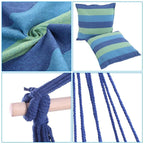 Hammock Chair with Cushion Hanging Indoor Outdoor Swing Seat