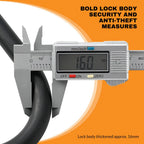 U Lock Bicycle Lock with Steel Security Cable Heavy Duty 16mm