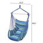 Hammock Chair with Cushion Hanging Indoor Outdoor Swing Seat