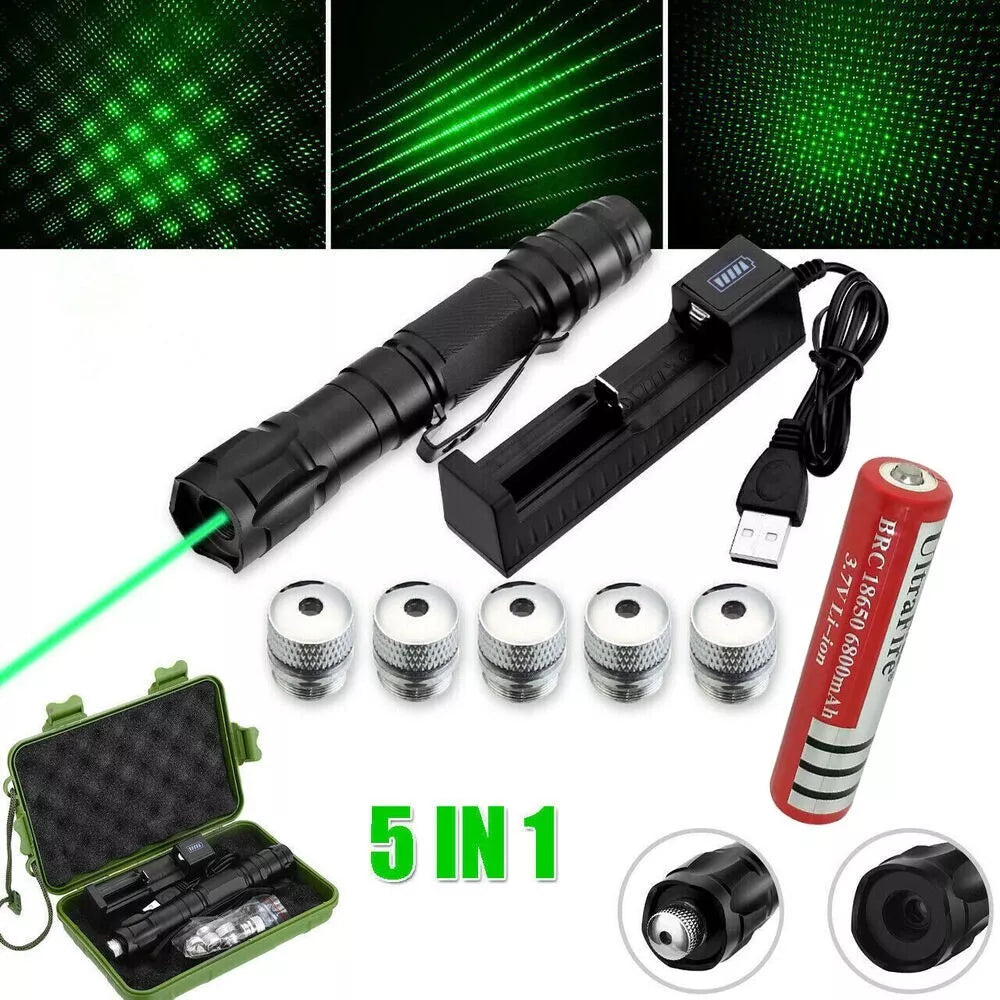 Rechargeable Laser Pointer Pen with Long Range Torch Light
