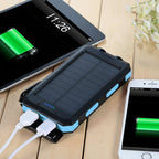 Solar Power Bank Portable Waterproof Phone Charger for Camping
