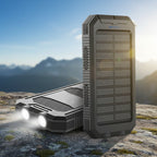 Solar Power Bank Portable Waterproof Phone Charger for Camping